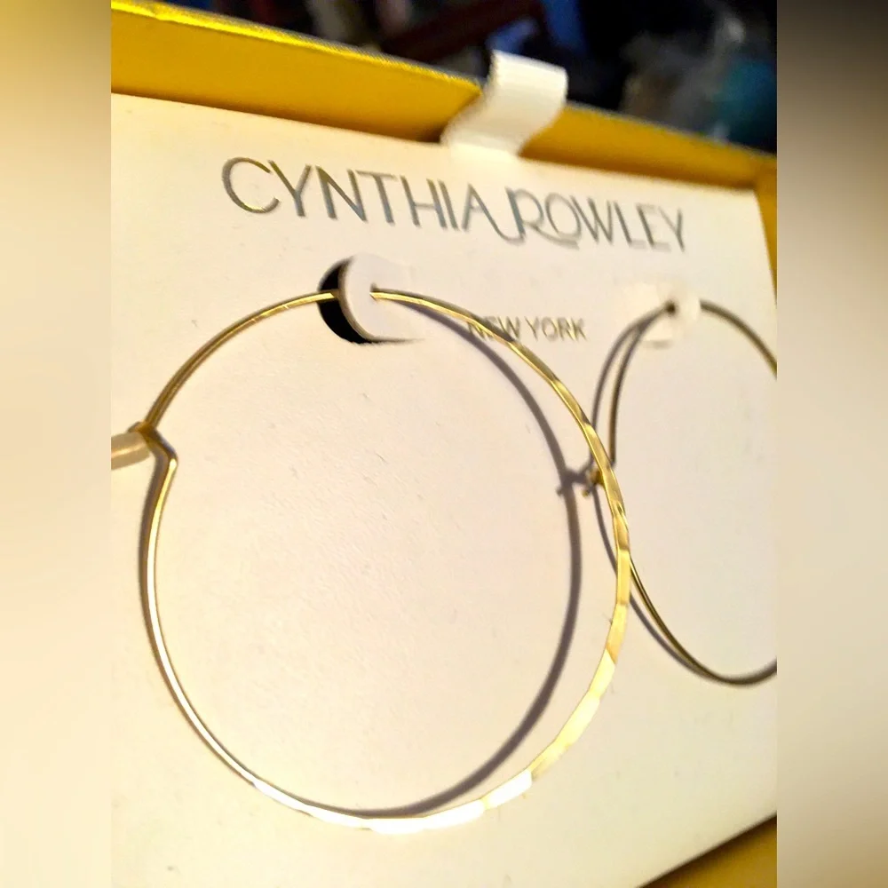 CYNTHIA ROWLEY 🔥🔥HOOPS NIB - Picture 3 of 4